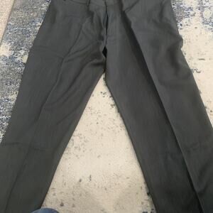 NWT New Botany 500 Mens Black Dress Pants, Size 46 Style 038